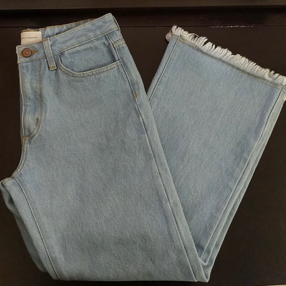 OBJECTS WITHOUT MEANING cropped wide leg - high rise - Picture 4 of 6